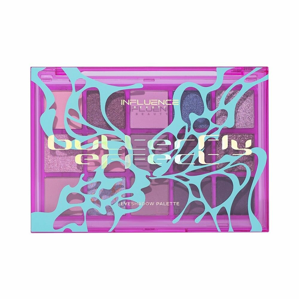 Палетка теней для век Influence Beauty Butterfly Effect 15 оттенков, 15 г