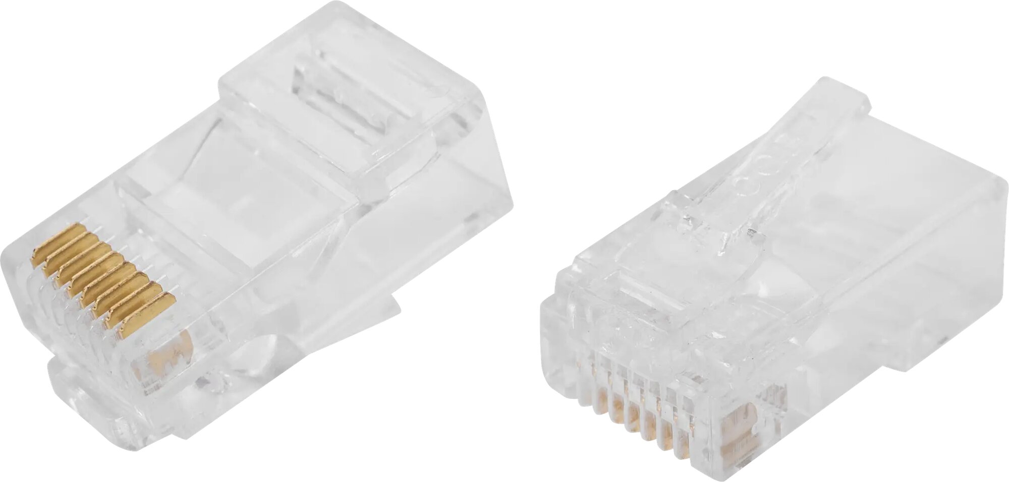 Коннектор RJ-45 8P8C 2 шт. цвет прозрачный