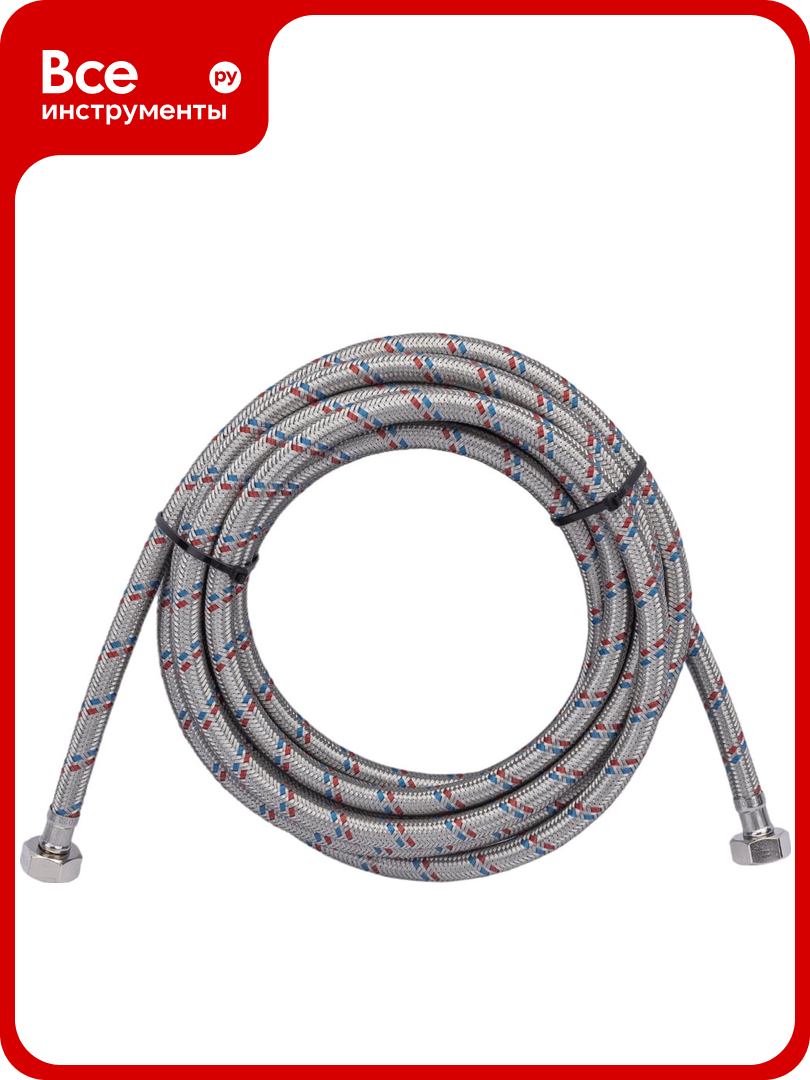 Гибкая подводка для воды ELKA (оплетка нерж. сталь) 1/2 вр/вр 500 см 694687891763