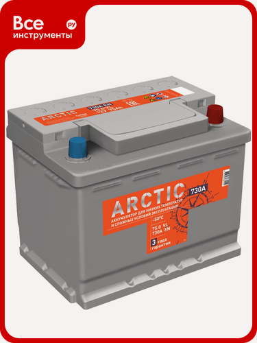 Изображение товара Аккумулятор Titan (9691) ARCTIC VL — кальциевая, обратная полярность, пусковой ток для легковых и грузовых автомобилей