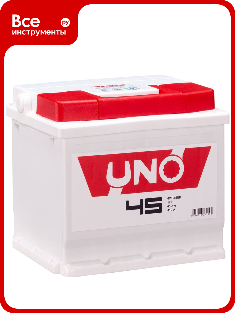 Аккумулятор UNO 6ст 45 NR, 410 А CCA, 545104010