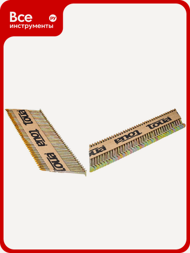 Изображение товара Гвоздь по дереву (2,87х50 мм, 3000шт.) рифленый c гальваническим покрытием TOUA 28750RIEG, деревянный,