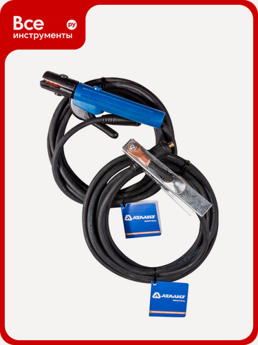 Изображение товара Комплект сварочных проводов КГ16 от Atlant, гибкая медная жила, изоляция ПВХ, разъём DX25, суммарная длина