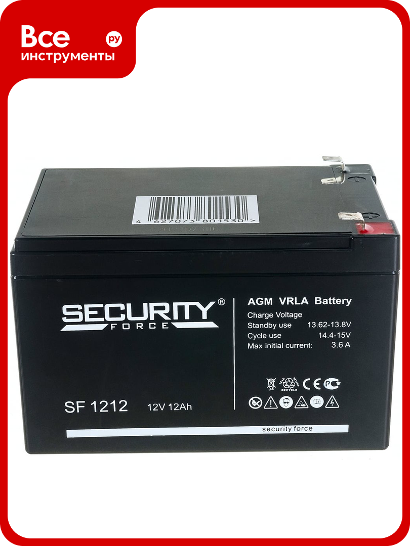 Батарея аккумуляторная Security Force SF 1212