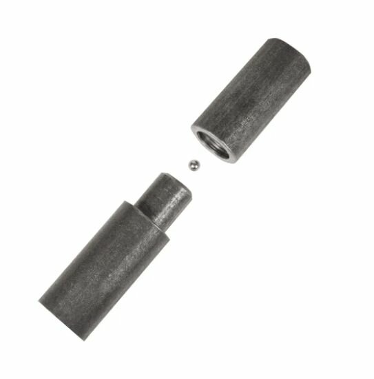 Петля гаражная с шаром 25x140 мм цвет черный