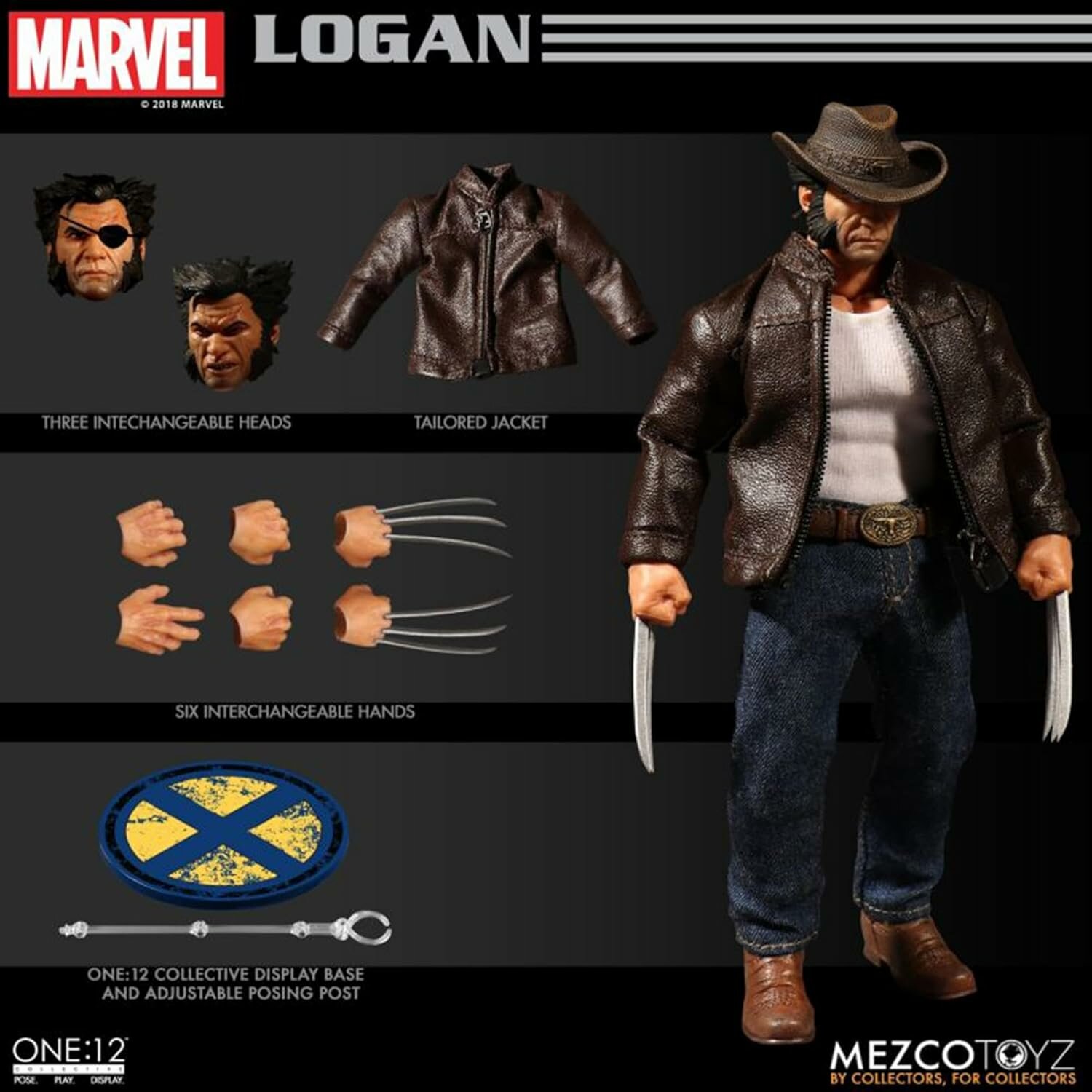 Фигурка Logan (Логан) — Marvel One:12 Collective от Mezco, 16 см — фото 1