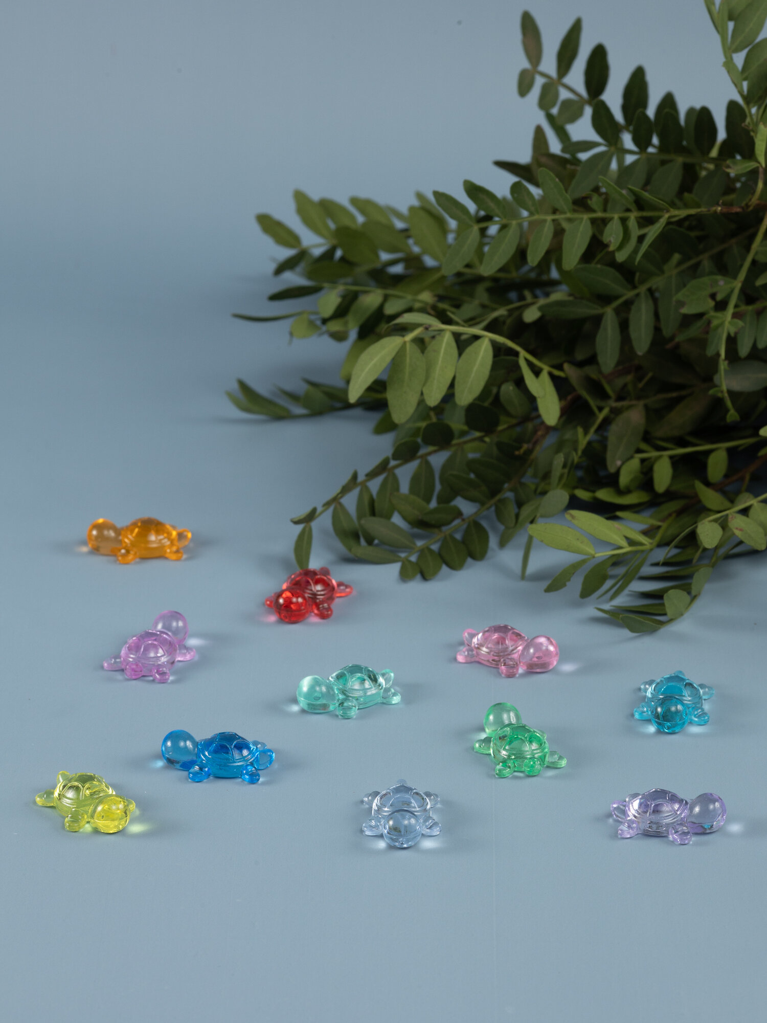 Детские игрушки фигурки «Черепашки мини» 50 шт, акриловые кристаллы для игр, декора и творчества, COLOR Si — фото 1