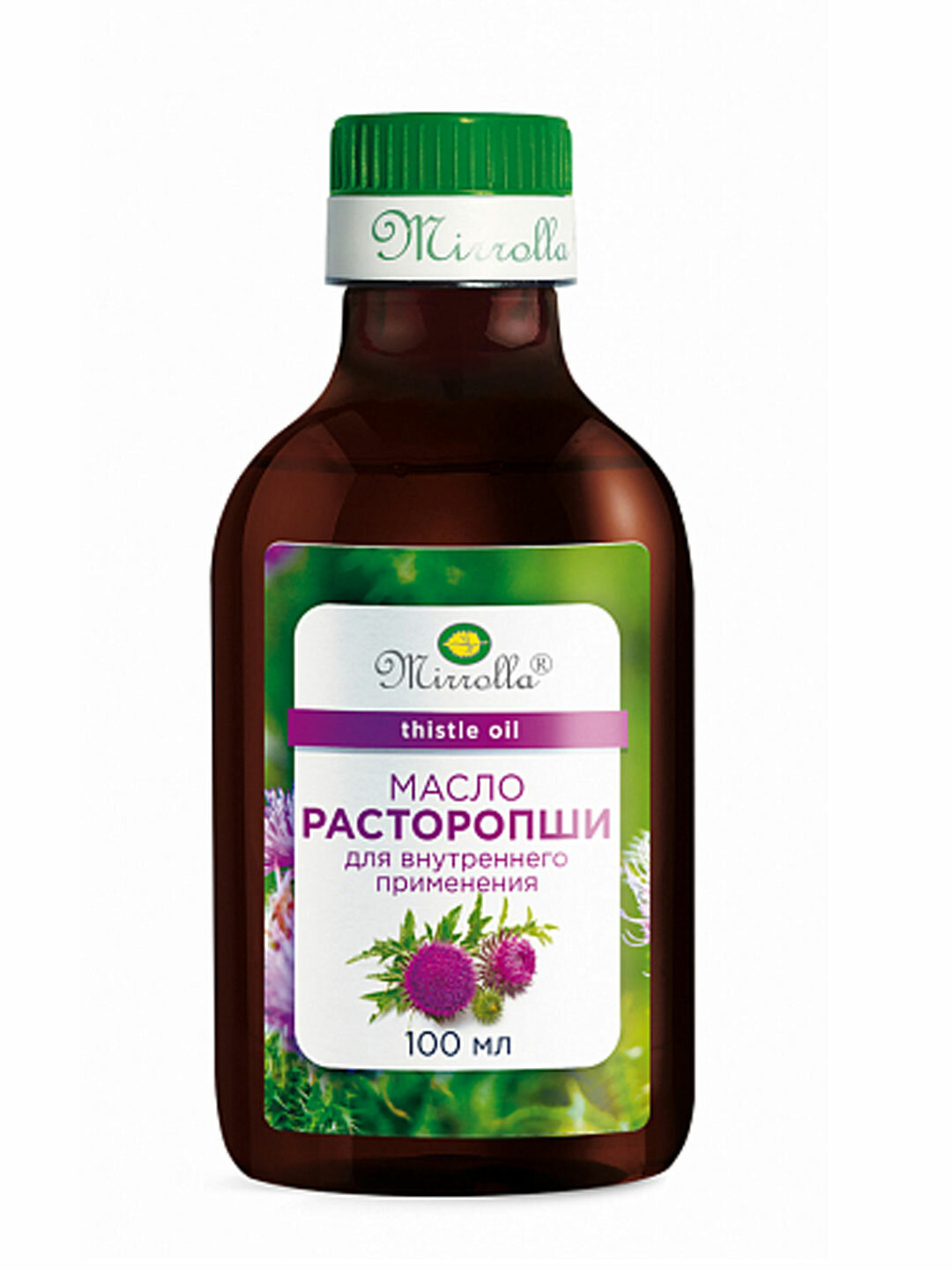 Масло пищевое Mirrolla "Расторопша", для внутреннего и наружного применения, 100мл