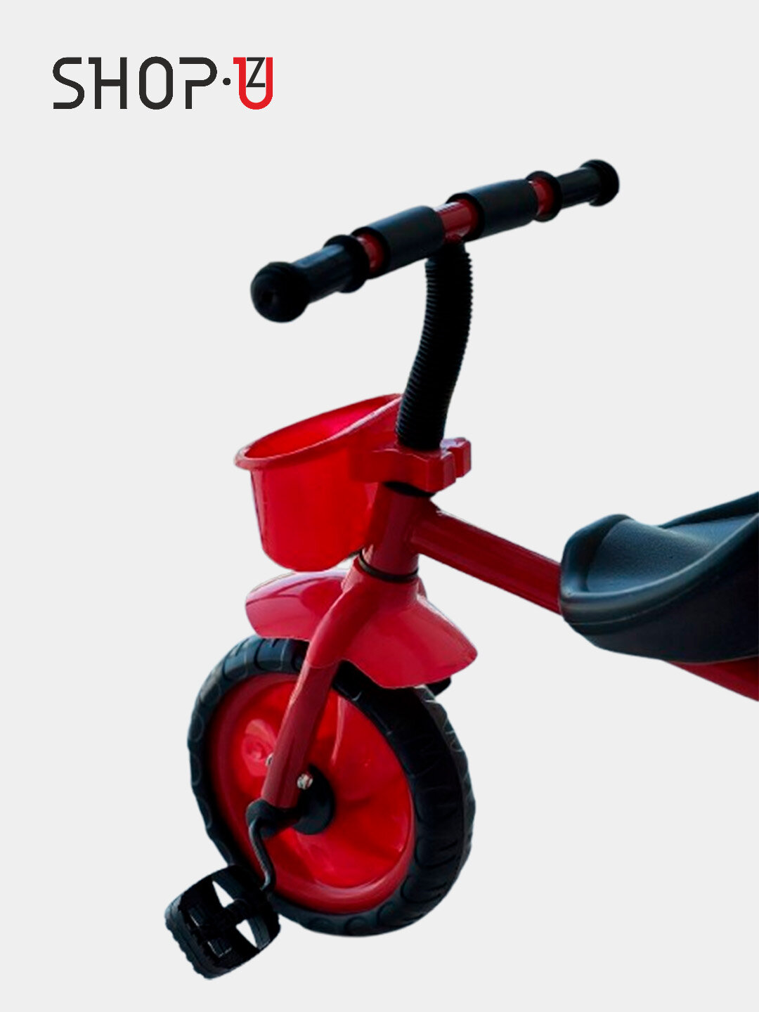 Детский велосипед, трехколесный, устойчивая конструкция — фото 1