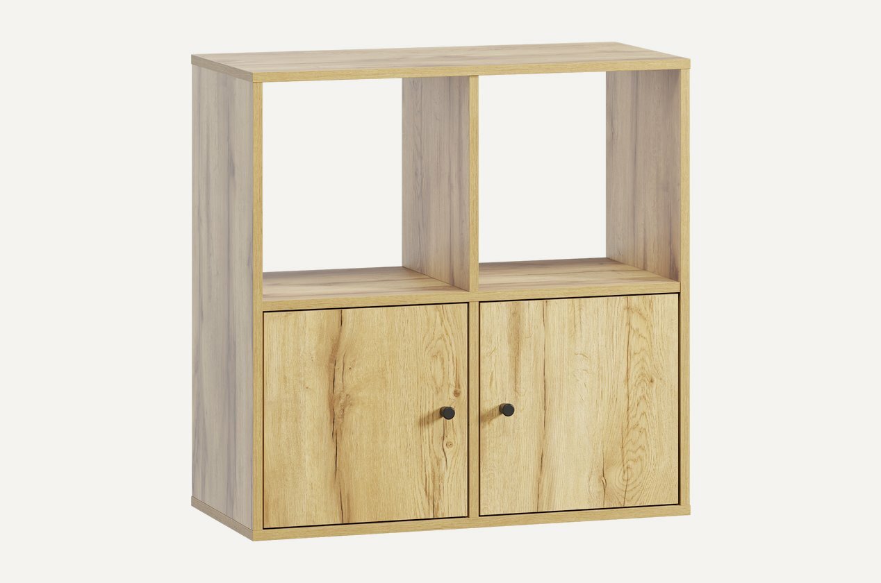 Стеллаж Divan.ru Кейн-10 Wood, бежевый, ЛДСП, скандинавский стиль