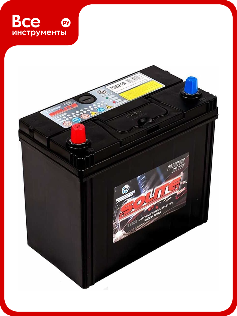 Аккумуляторная батарея SOLITE 6СТ59 236х128х220 70B24R