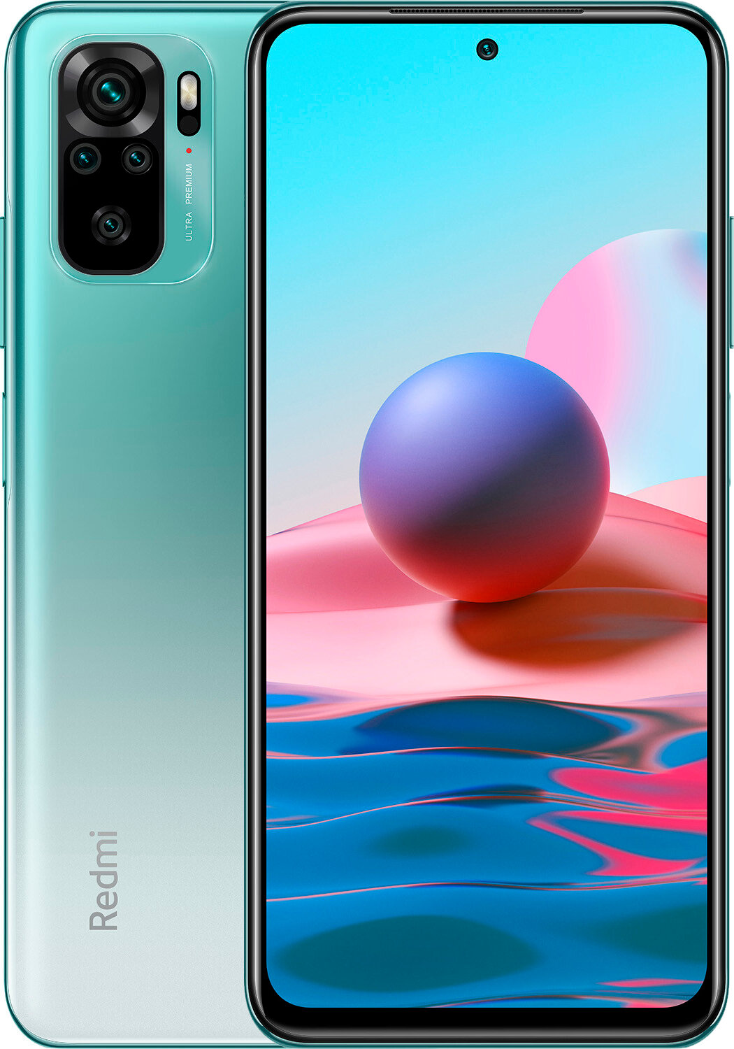 Мобильный телефон Xiaomi Redmi note 10 4Gb+64Gb M2101K7AG Lake Green 32019