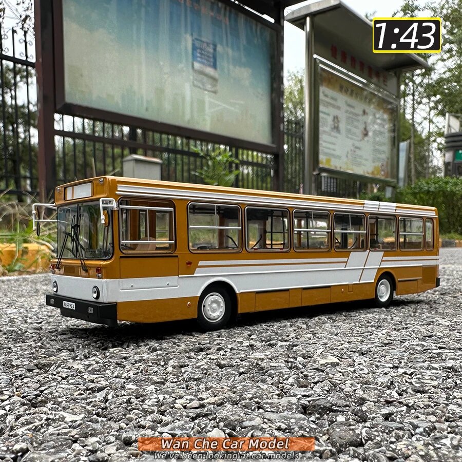 Металлическая модель автобуса LIAZ 5256 1:43, Yellow white 2