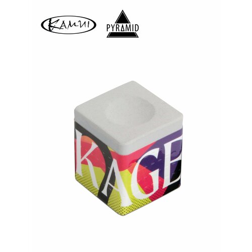 Мел для бильярда Kamui Kageki Pyramid Grey, серый, 1 шт.