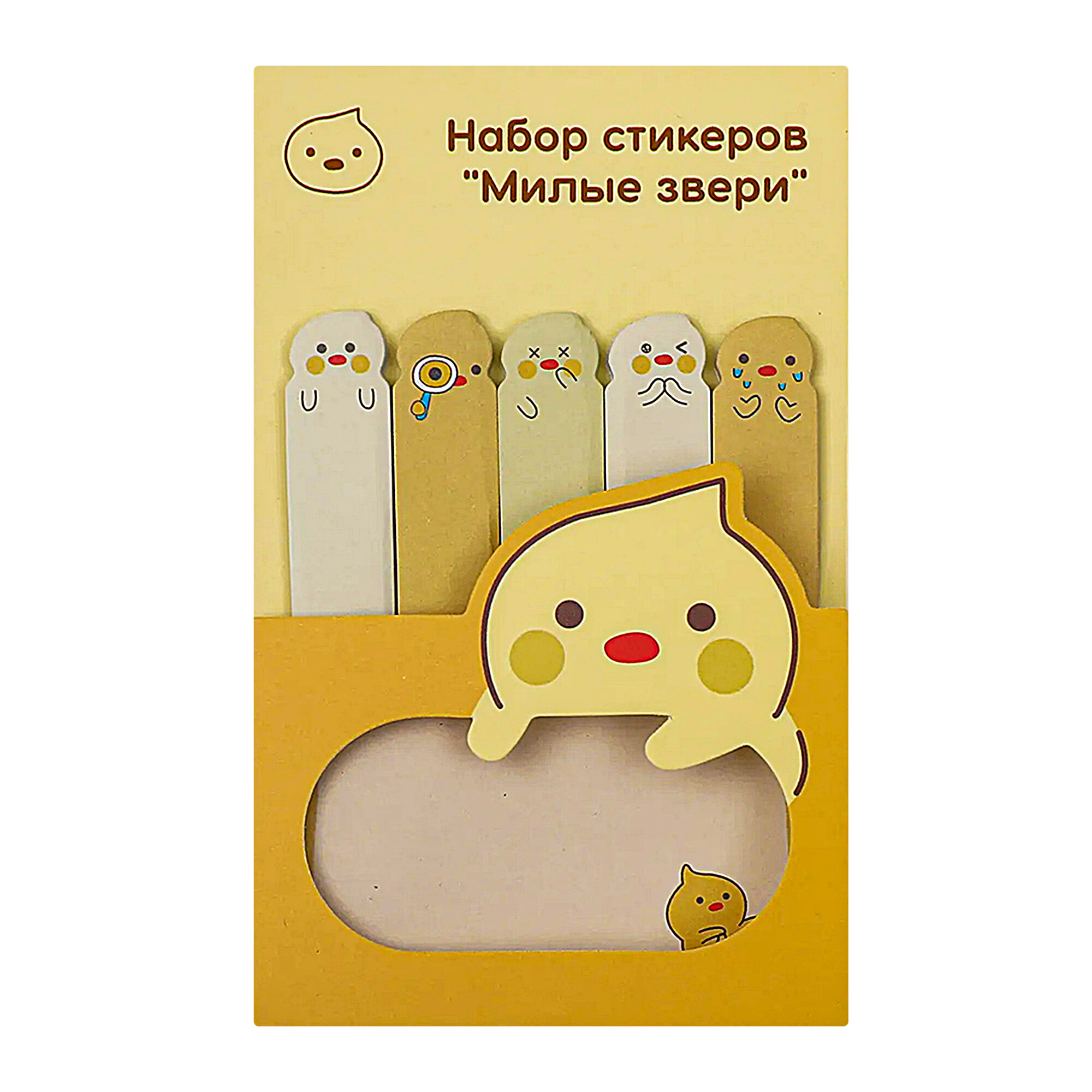 Набор стикеров "Милые Звери" Магнит, 100 л, мягкий стиль, в ассортименте