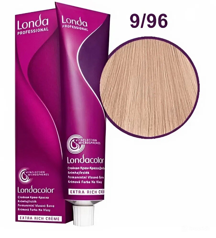 Londa Professional Londacolor Стойкая краска для волос 60 мл - Лонда Колор 9/96 Очень светлый блонд сандрэ фиолетовый