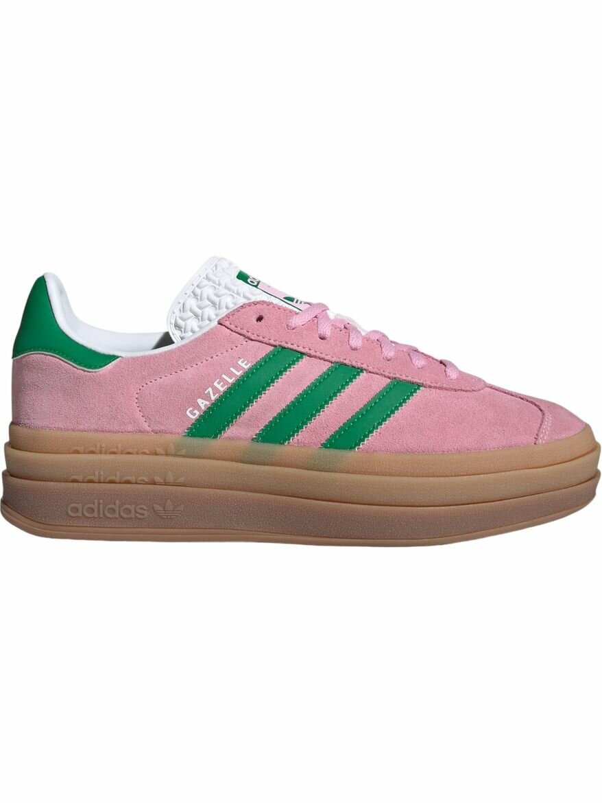 Кроссовки adidas Gazelle Bold W, полнота F, размер 6 UK, розовый,
