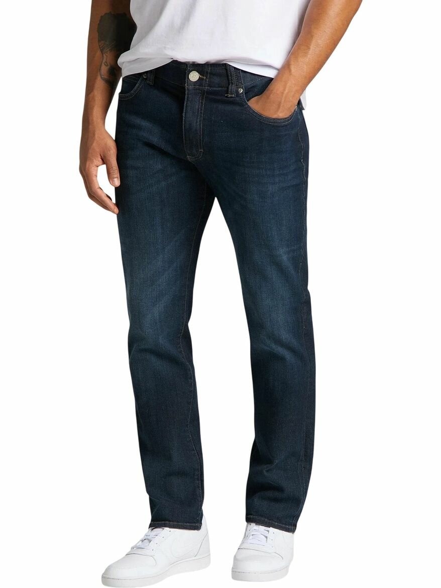 Джинсы Lee Men Straight Fit Xm, размер 34/34, cиний