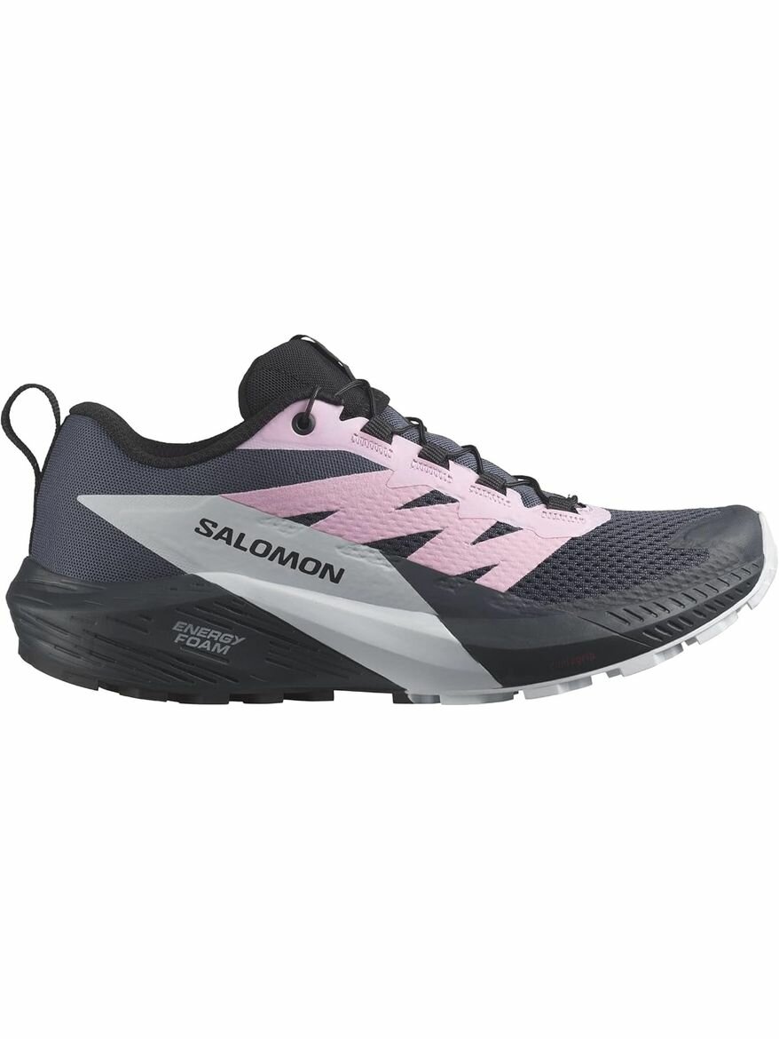 Кроссовки Salomon SENSE RIDE 5 W, размер 7, черный/розовый