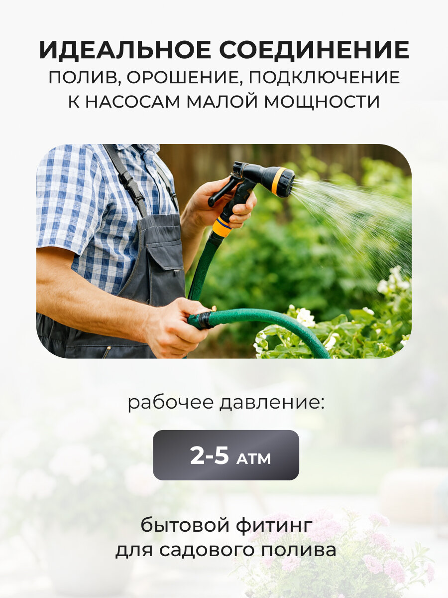 Grandy Соединитель-переключатель быстросъемный, с автостопом, пластиковый — фото 1