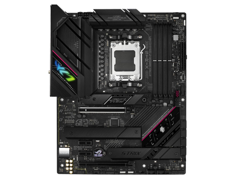 Материнская плата ROG STRIX B650E-F GAMING WIFI AM5 ATX 4xDDR5 2xPCIEx16 2хPCIEx1 3xM.2 2хUSB-C DP HDMI 2.5GLAN Wi-Fi 6E (90MB1BQ0-M0EAY0)