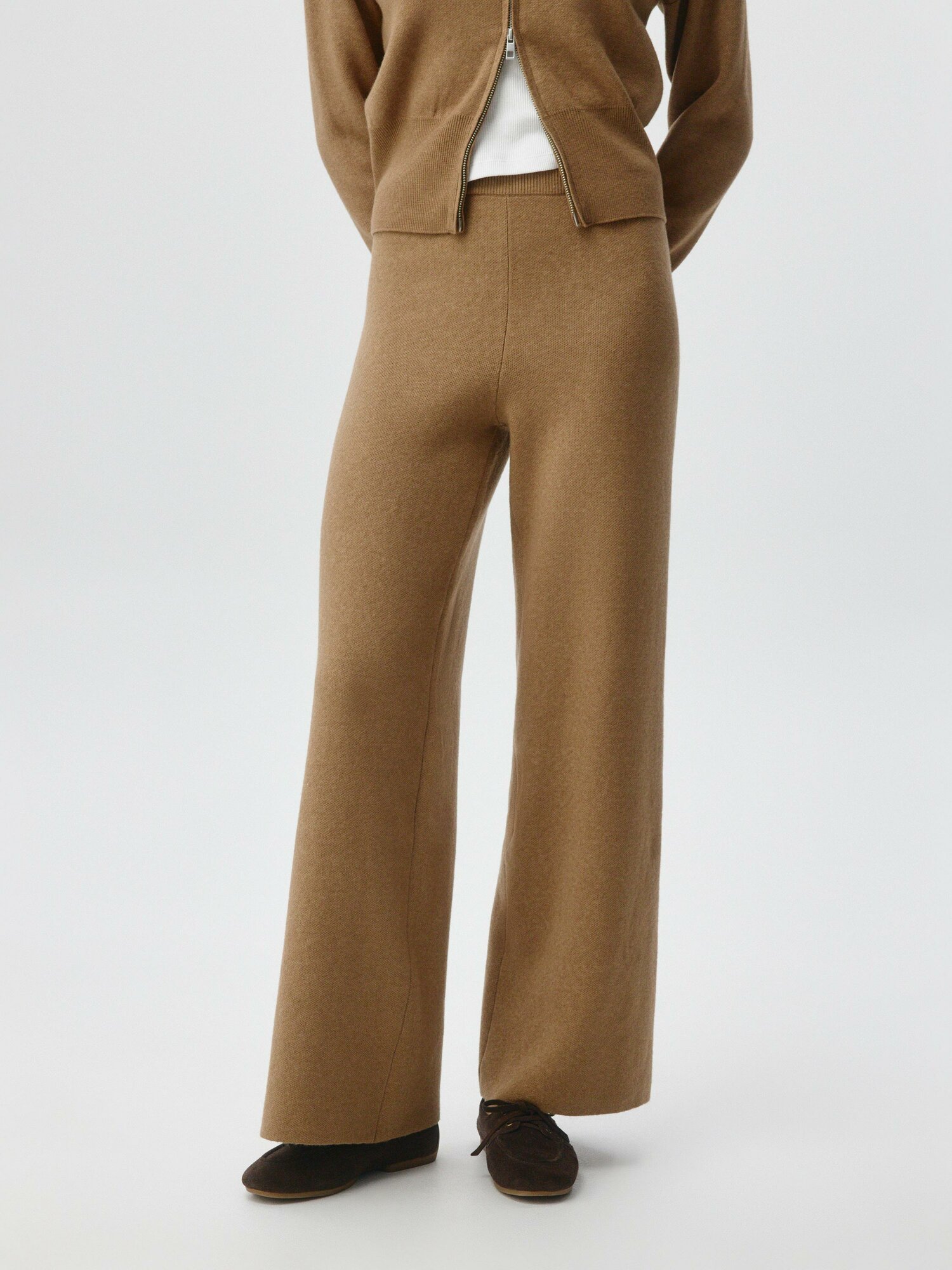 Брюки спортивные Sela, размер 48, бежевый