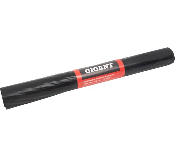 Мешки для мусора в рулоне 240л 10шт 30мкм ПВД 88х120см Gigant G-GB018
