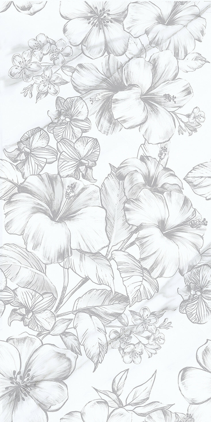 Плитка настенная CARRARA FLOWERS 31 5Х63 см 1 59 кв  м