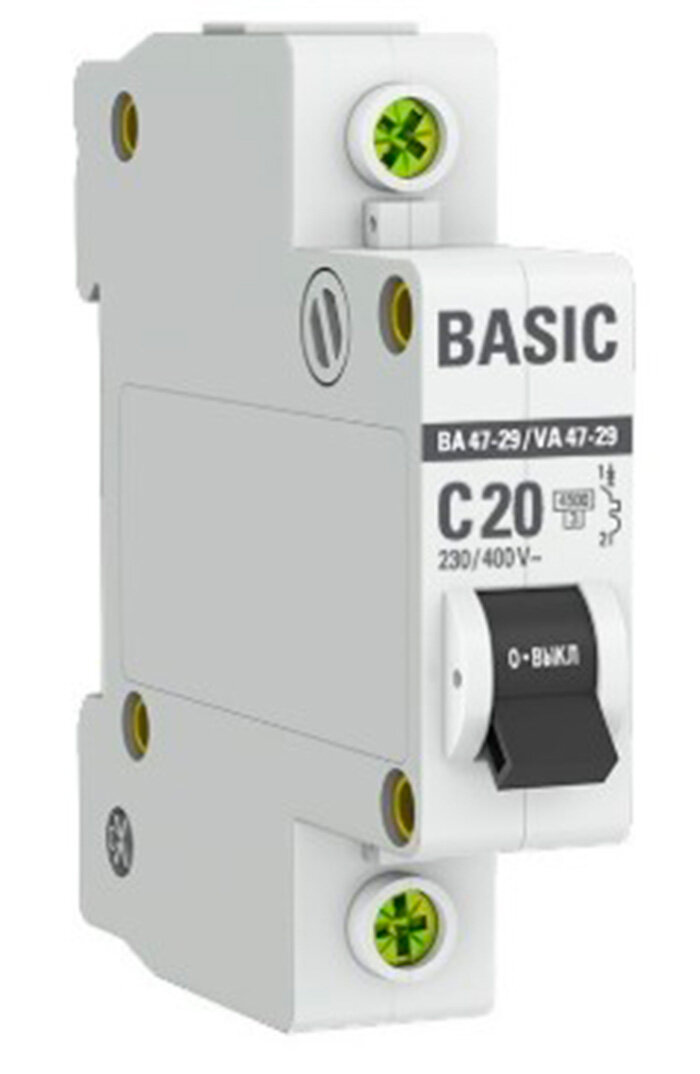 EKF ВА 47-29 выключатель автоматический 45кА С 20А 1П