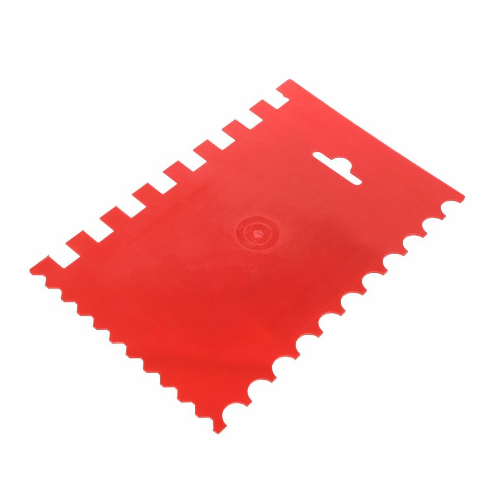 Шпатель Дельта зубчатый пластиковый для клея и штукатурки 170 x 110 мм