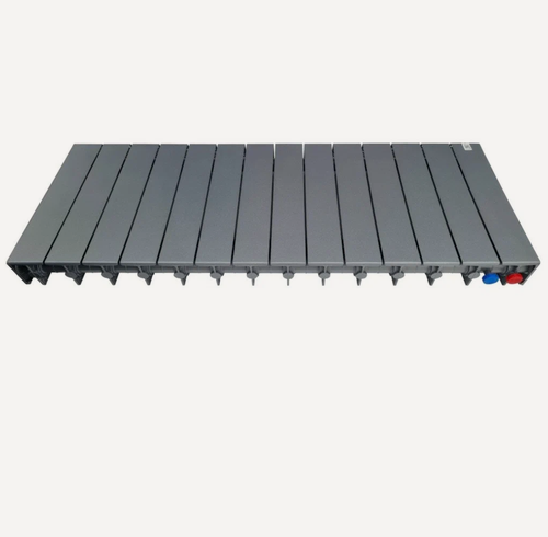 Изображение товара Биметаллический радиатор Rifar SUPREMO Ventil 500, 14 секций, нижнее подключение правое (SVR), цвет Титан.