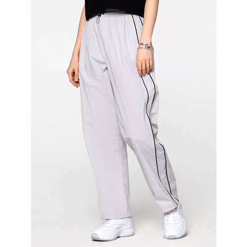 фото Брюки streetbeat pants straight woven, размер m, светло-серый