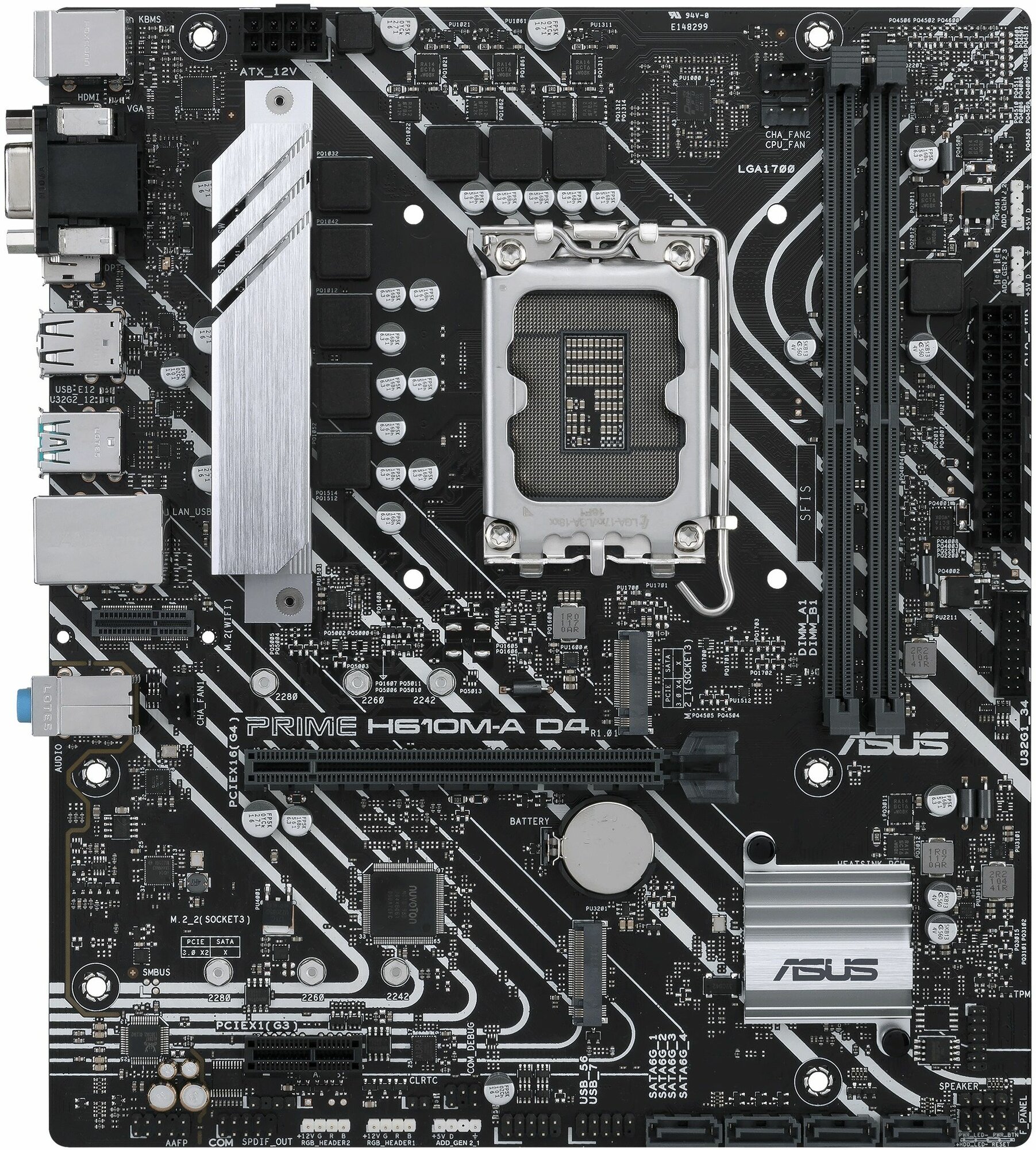 Материнская плата ASUS PRIME H610M-A D4-CSM 90MB19P0-M0EAYC