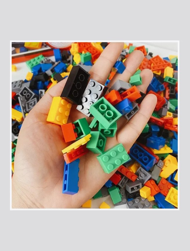 Конструктор Набор кубиков: основные элементы (1000 деталей) — фото 1