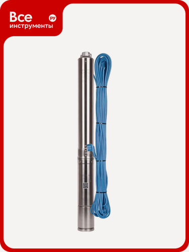 Изображение товара Скважинный насос AQUARIO ASP1.8E-50-90 3250, для водоснабжения частных домов приусадебных участков, нержавеющая сталь