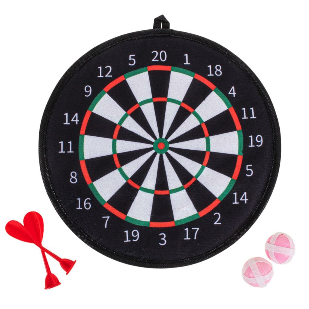 Мишень для дартса 'STICKY DART GAME', комплект с дротиками и мячиками, размер 28х28см