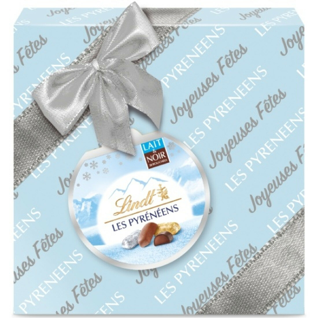 Конфеты шоколадные Lindt ассорти из молочного и темного шоколада с начинкой пралине Линдт «Пиренейцы» 204 г