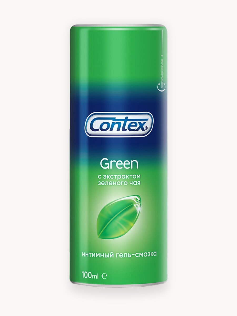 Гель-смазка Contex Green с экстрактом зеленого чая, лубрикант на водной основе, 100 мл
