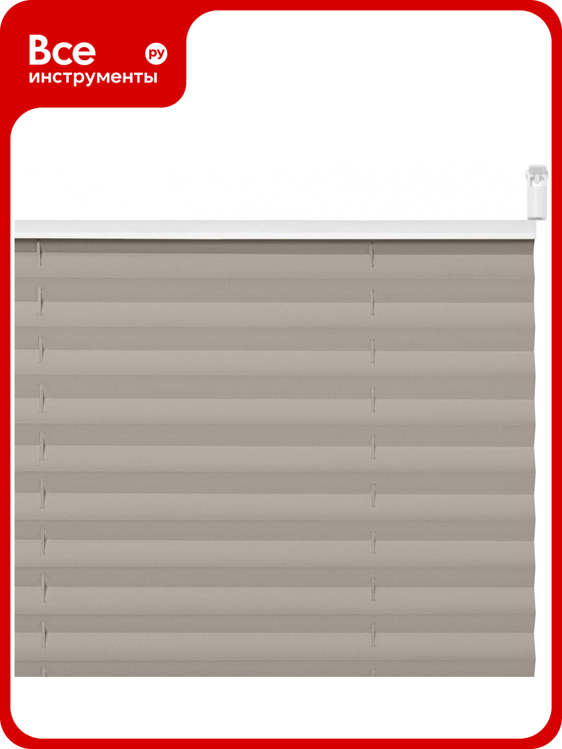 Штора плиссе Decofest Плайн серый 45x160 А0000012347