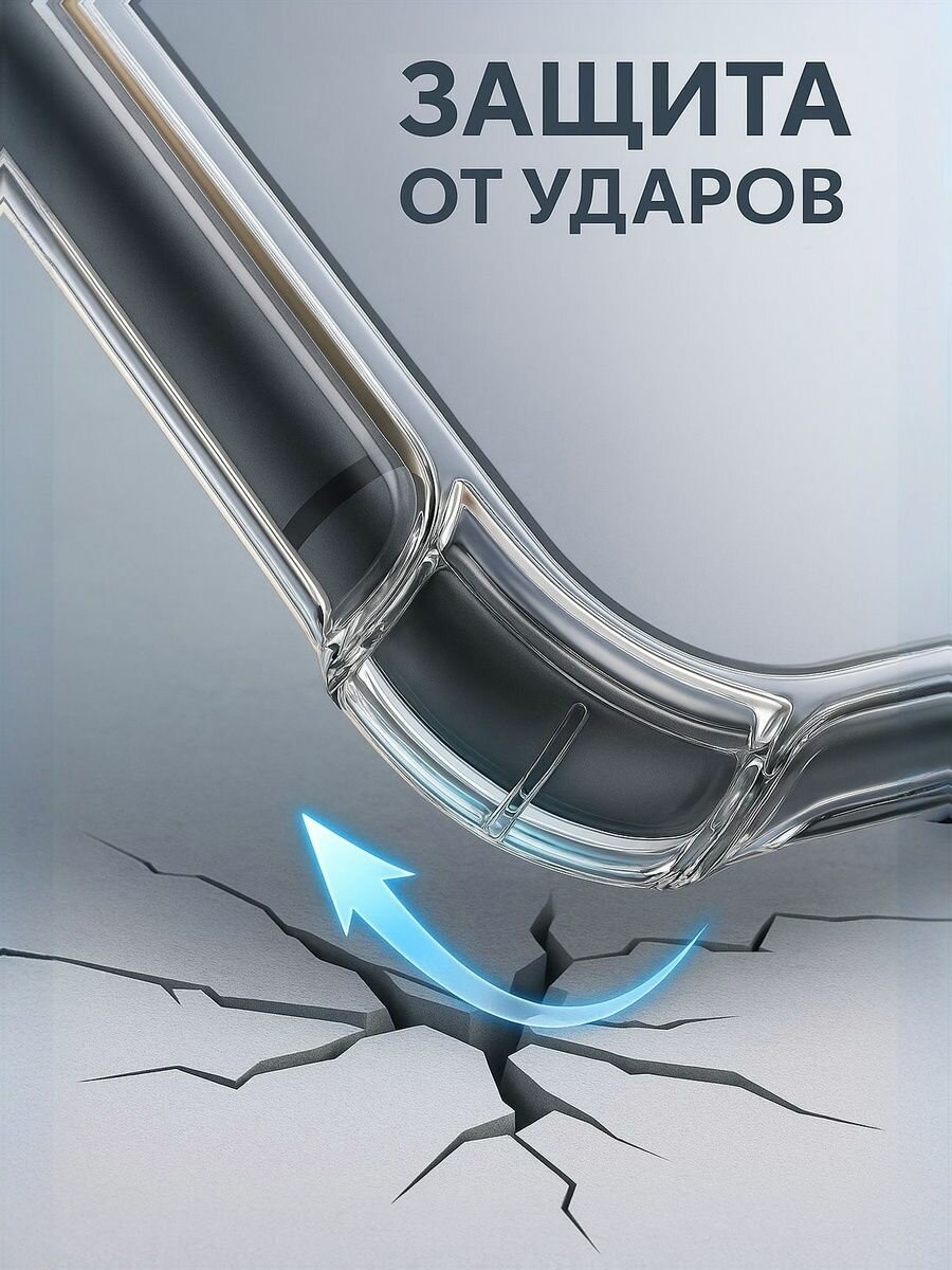 Противоударный чехол на Iphone 11 Pro Max айфон 11 про макс прозрачный с углами и защитой камеры — фото 1