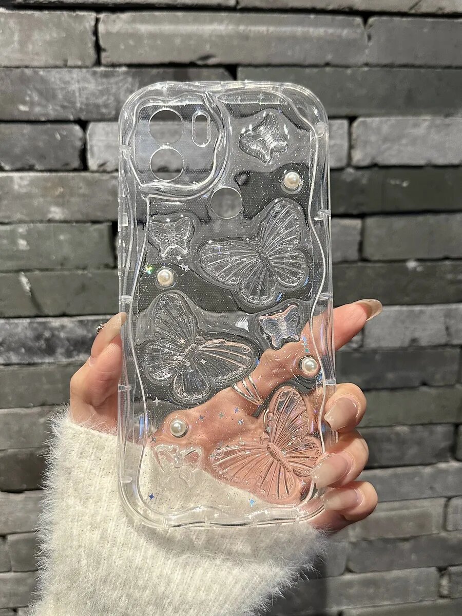 Чехол на Xiaomi Redmi A1 Plus/A2 Plus/Poco C51/C50, защита камеры, прозрачный