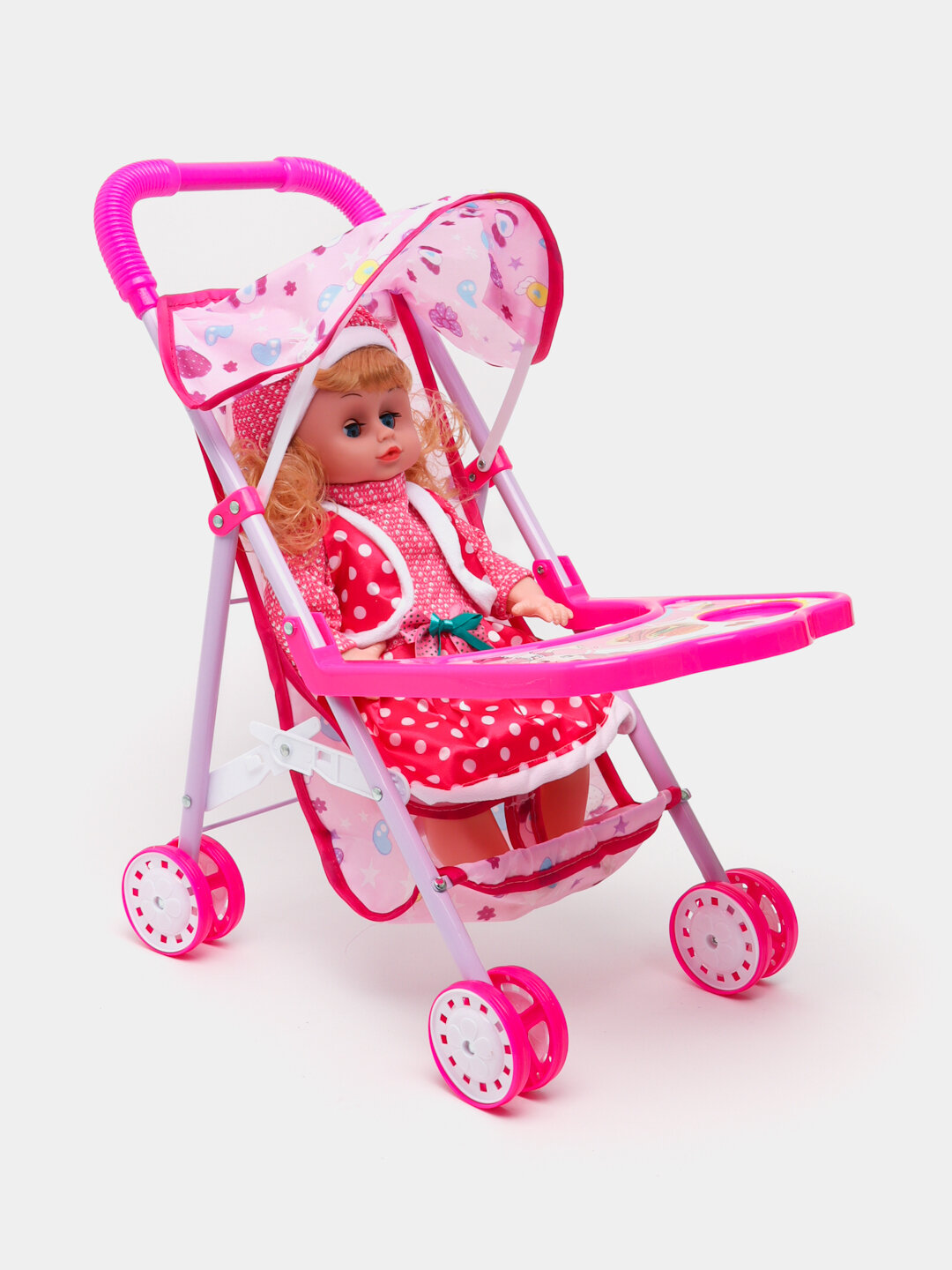 Кукла с коляской, аксессуарами, детский игровой набор, пупс, коляска для кукол — фото 1