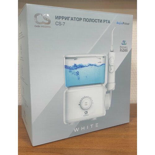 Ирригатор полости рта CS Medica AquaPulsar CS-7 Dual Floss White белый 4294₽