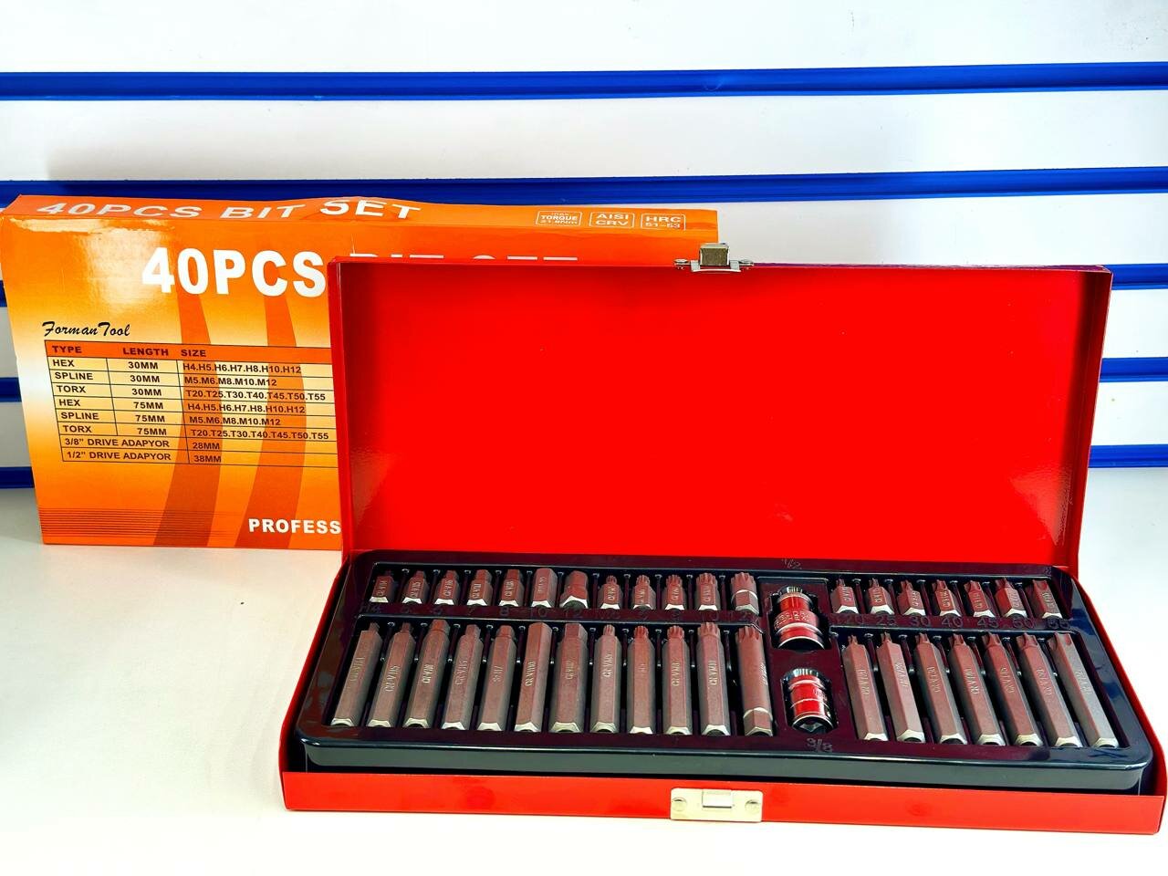 Набор бит Startul PRO-41040 двусторонние в металлическом кейсе 40 шт