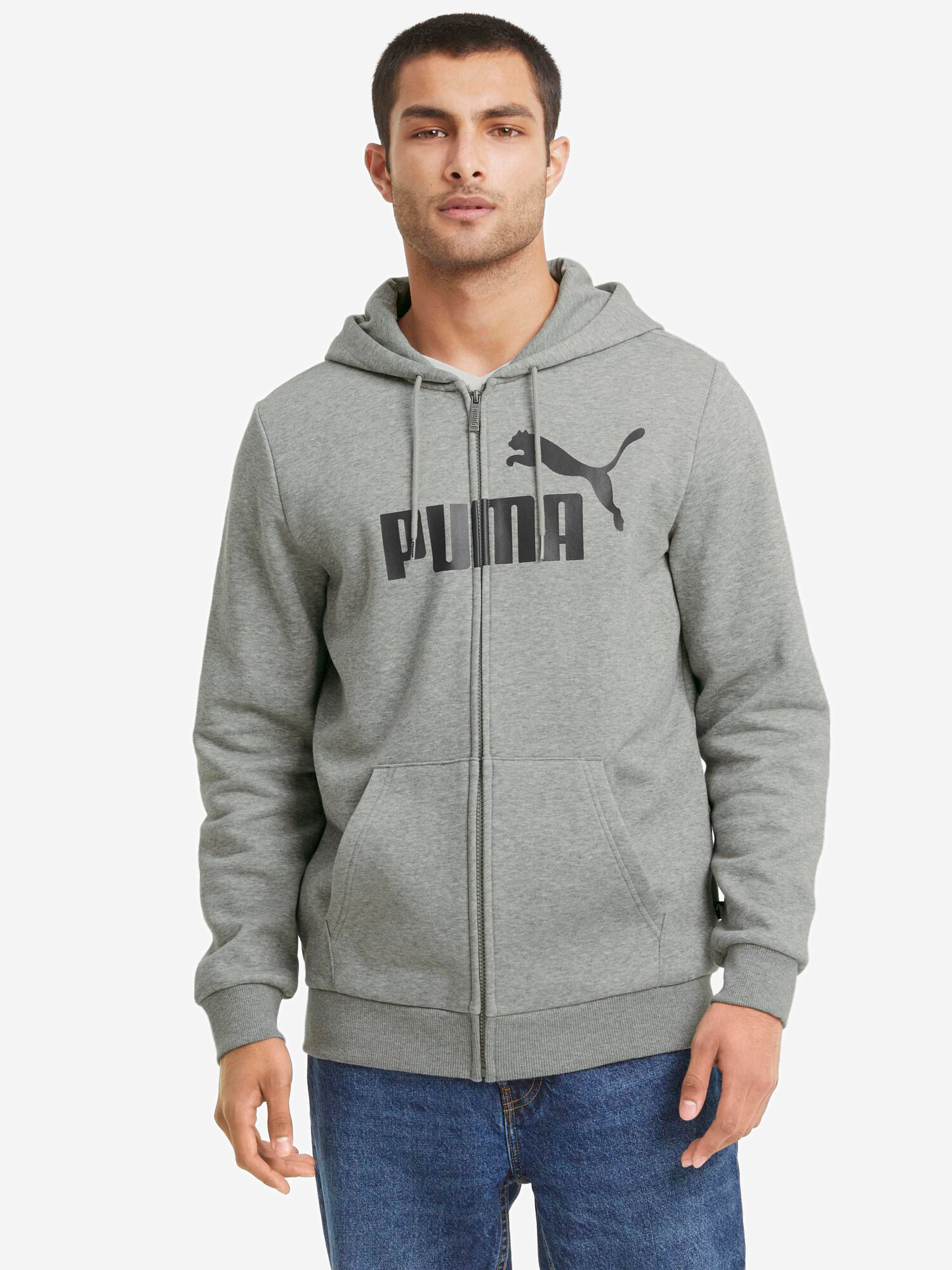Толстовка PUMA, размер S, , серый