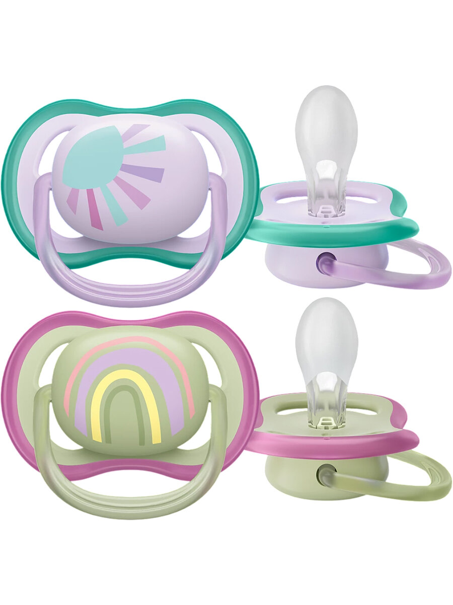 Пустышка PHILIPS Avent Ultra Air (SCF085/59), официальная гарантия