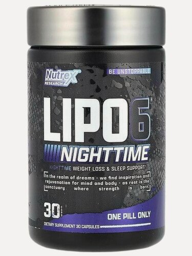Изображение товара NUTREX Lipo 6 Night Time Ночной Жиросжигатель 30 капс
