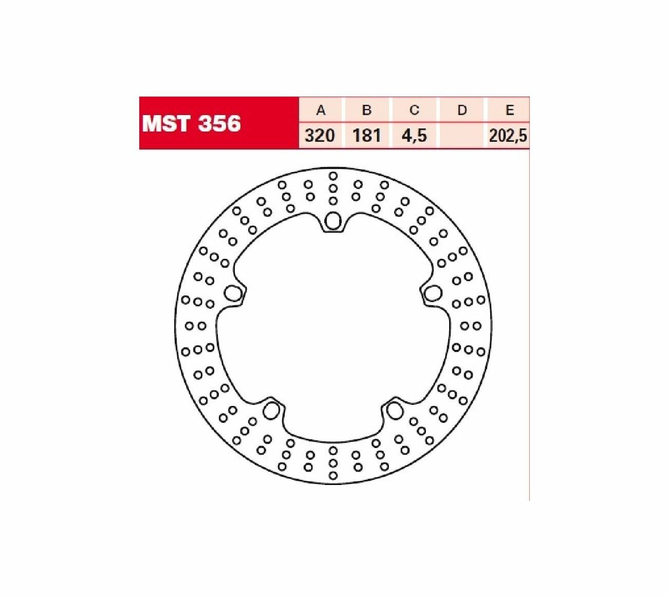 TRW MST356 Диск тормозной MST356