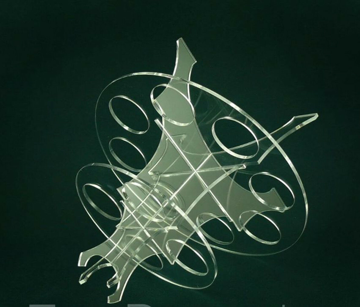 Подставка многоуровневая для пасхальных яиц, цвет прозрачный — фото 1