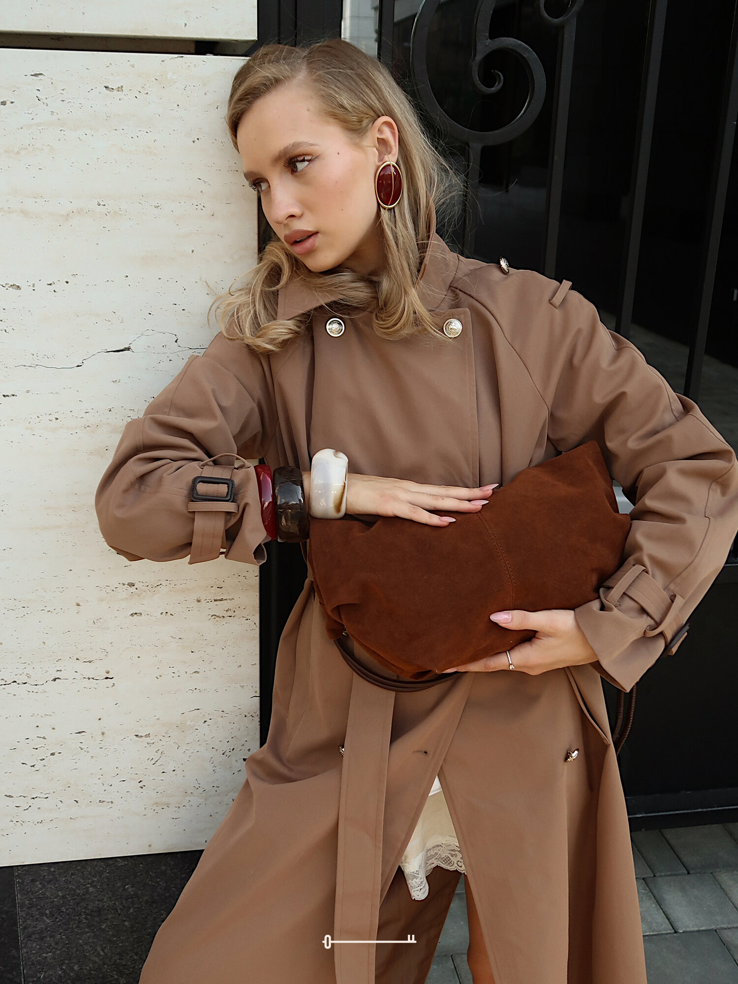 Сумка хобо LE TRESOR, Шоколадный — фото 1